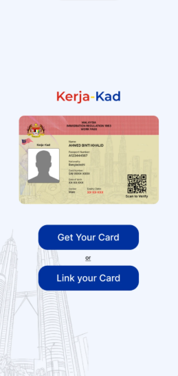 Kerja-Kad Link Card Interface