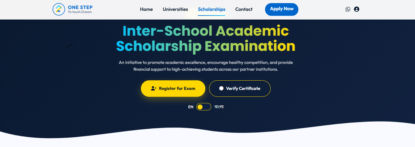 OneStepMY Scholarship Registration