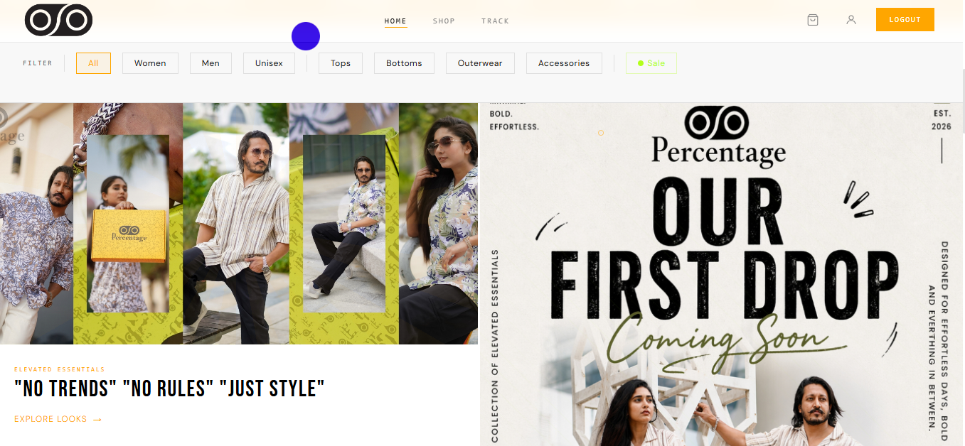 Percentage Frontpage Catalog