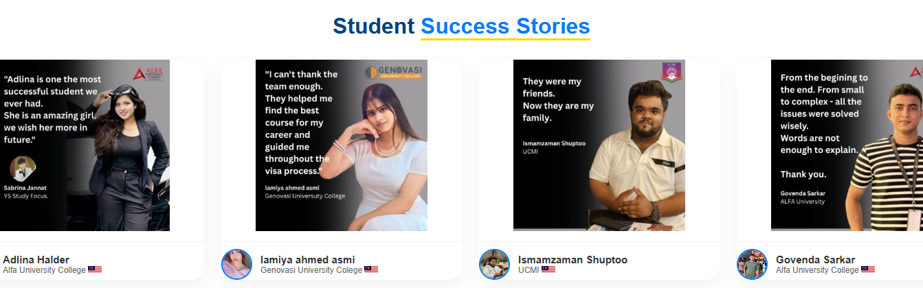 Student Success Stories